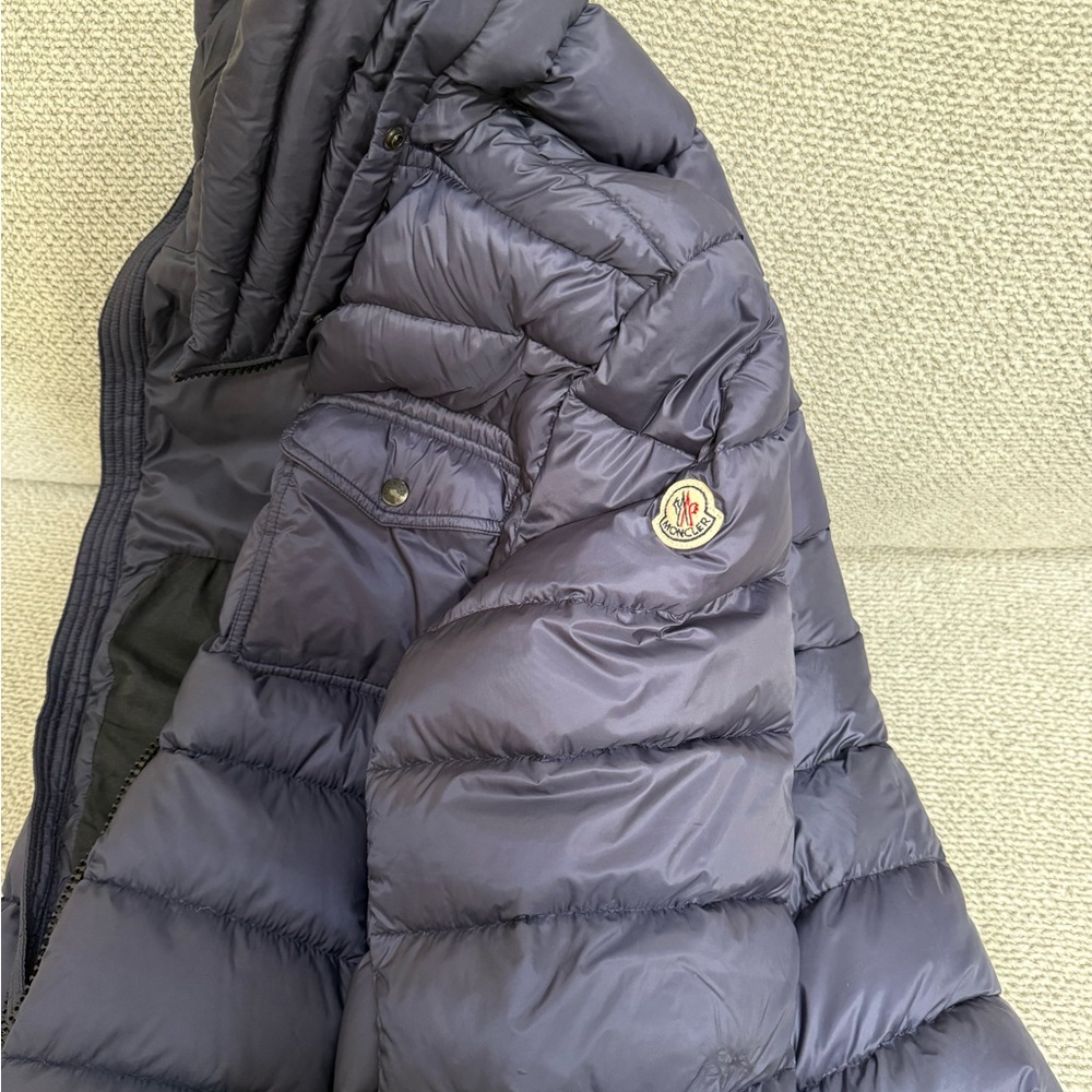 Moncler Dark Blue Quilted Jacket